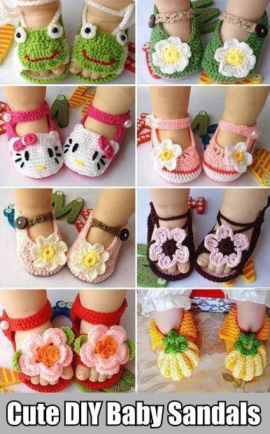 Crochet Baby Sandal Shoes Free Pattern