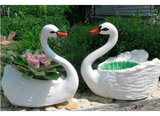 How to DIY Recycled Plastic Bottle Swan Pot Planter