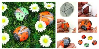 How to DIY Rock Ladybug! Easy & Fun Art!