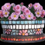 Mosaic-Planter-Using-Old-Wheel-Rim -11