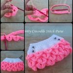 Pretty Crocodile Stitch Purse with Free Pattern