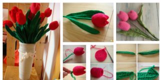 How to Crochet Beautiful Tulip Flower Video Tutorial