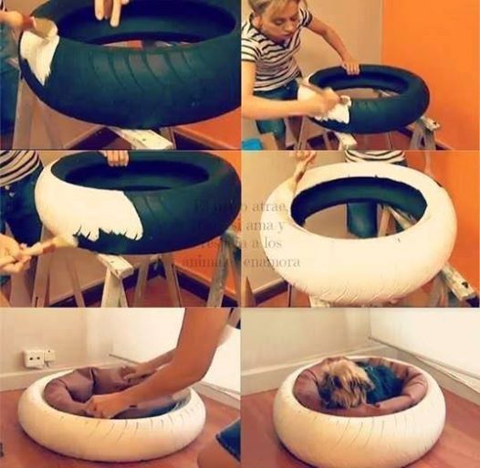 Make Pet Bed Using Tire