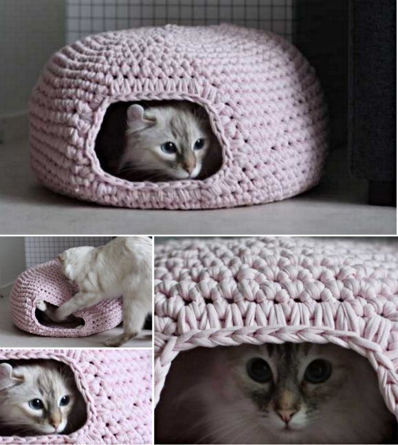 Crochet Cat Cave