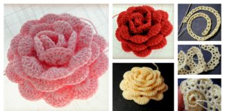 How to Crochet a Beautiful Lace Ribbon Rose