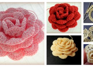 How to Crochet a Beautiful Lace Ribbon Rose