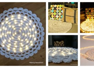 DIY Easy Crochet Lights Rug Project to Warm Up Your Home