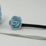 Vintage Oval Colorful 3D Pink Rose Crochet Lace Doily EBay Pattern