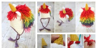 Cute Unicorn Hat Free Crochet Pattern