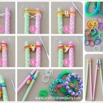DIY Cool Rubber Band Bracelet with Pencils
