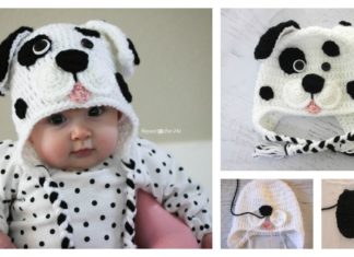 DIY Crochet Cute Dalmatian Dog Baby Hat