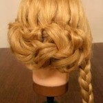 DIY Elegant Braided Low Bun Hairstyle-09