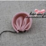 DIY nice fabric flower hair clip-00-03