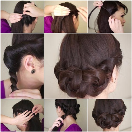 Twisted Updo Hairstyle