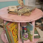 wooden-spool-turned-craft-storage-table