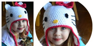 Hello Kitty Hat Free Crochet Pattern