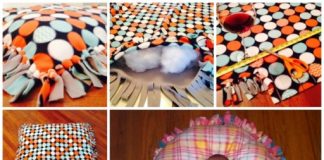 DIY No Sew Floor Pillow