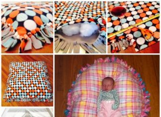 DIY No Sew Floor Pillow