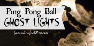 DIY Ping Pong Ball Ghost Lights