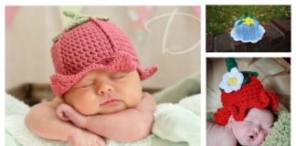 DIY Adorable Crochet Baby Bluebell Hats