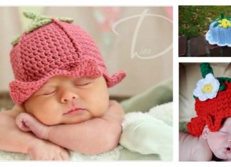 DIY Adorable Crochet Baby Bluebell Hats
