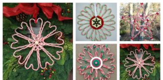 DIY Candy Cane Christmas Wreath