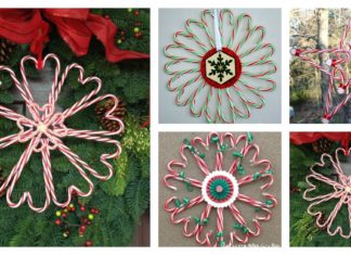 DIY Candy Cane Christmas Wreath