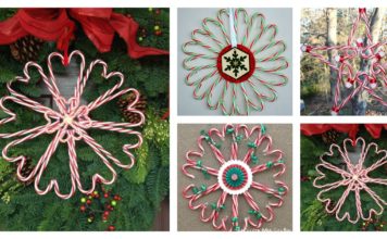 DIY Candy Cane Christmas Wreath