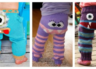 DIY Knit Monster Pants With Patterns