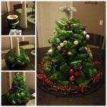 DIY Ribbon Christmas Tree Centerpiece