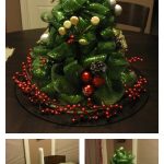 DIY Ribbon Christmas Tree Centerpiece