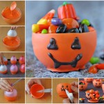 Edible Pumpkin Candy Chocolate Cups for Halloween