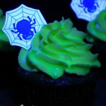 Ghoulishly Glowing Cupcakes