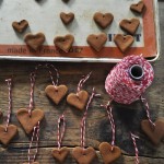 Cinnamon Applesauce Heart Ornaments