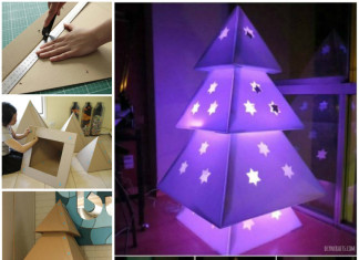 DIY Cardboard Christmas Tree