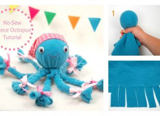 DIY No-Sew Fleece Octopus Craft