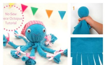 DIY No-Sew Fleece Octopus Craft