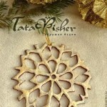 Salt Dough Snowflake Ornaments