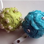 Tissue Paper Rosette Ornaments