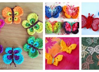 DIY Simply Crochet Butterfly with Free Patterns