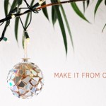 mosaic ornaments from cds