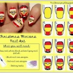 Christmas Minion Nails art
