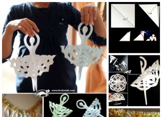 DIY Adorable Snowflake Ballerinas Garland