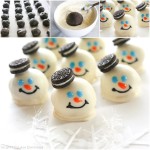 Melting Snowman Oreo Balls