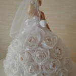 DIY Barbie Chocolate Bouquet dress-10