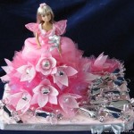 DIY Barbie Chocolate Bouquet dress-28