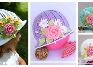 Crochet Pretty Panama Hat for Girls Free Pattern