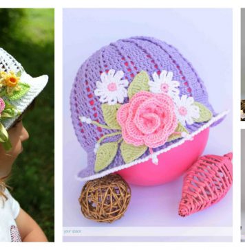 Crochet Pretty Panama Hat for Girls Free Pattern