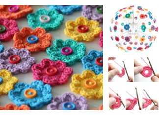 Mini Hoop Flowers FREE Crochet Pattern