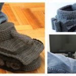 Crochet Panzer Tank Slippers